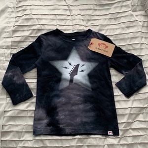 Appaman rock out tie dye guitar star graphic top